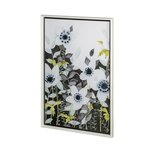 12955 - Night Foliage I by Grace Popp a Hand Embellished Textured Framed Art Print Matted under Glass