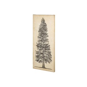 Pacific North West Tree Sketch I by Melissa Wang a Hand Embellished Textured Canvas