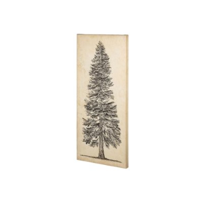 101430-S - Pacific North West Tree Sketch I by Melissa Wang a Hand Embellished Textured Canvas