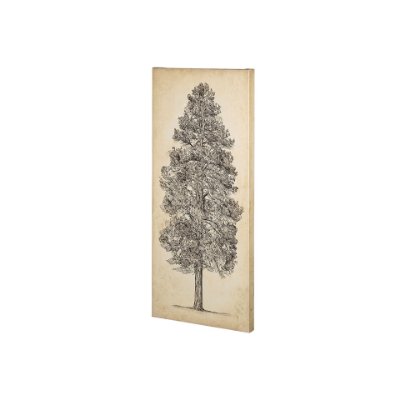 101432-S - Pacific North West Tree Sketch III by Melissa Wang a Hand Embellished Textured Canvas