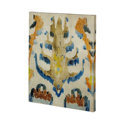 101435-L - Bohemian Ikat IV by Chariklia Zarris a Hand Embellished Textured Canvas