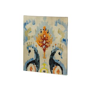 Bohemian Ikat V by Chariklia Zarris a Hand Embellished Textured Canvas