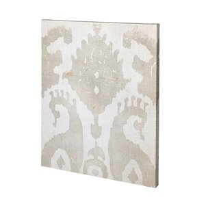 Shadow Ikat V by Chariklia Zarris a Hand Embellished Textured Canvas