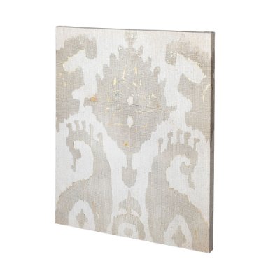 101456-L - Shadow Ikat V by Chariklia Zarris a Hand Embellished Textured Canvas