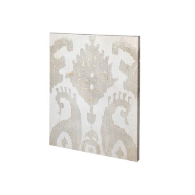 101456-S - Shadow Ikat V by Chariklia Zarris a Hand Embellished Textured Canvas