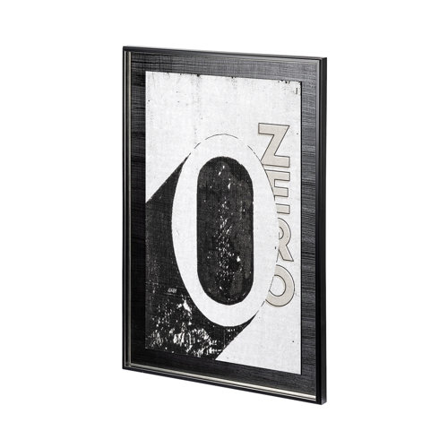 12939 - Value Collector 0 by Mercana Studio a Hand Embellished Textured Framed Art Print