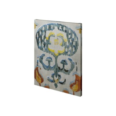 101433-S - Bohemian Ikat I by Chariklia Zarris a Hand Embellished Textured Canvas