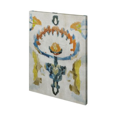 101437-L - Bohemian Ikat VI by Chariklia Zarris a Hand Embellished Textured Canvas