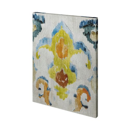 101434-L - Bohemian Ikat II by Chariklia Zarris a Hand Embellished Textured Canvas