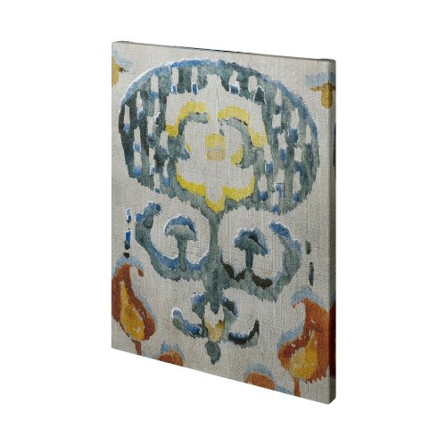 101433-L - Bohemian Ikat I by Chariklia Zarris a Hand Embellished Textured Canvas