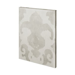 Shadow Ikat II (L) by Chariklia Zarris a Hand Embellished Textured Canvas
