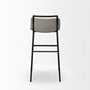 68087 - Kavalan 33.5" Total Height Beige Upholstered Seat Gray Metal Frame Counter Stool