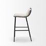 68087 - Kavalan 33.5" Total Height Beige Upholstered Seat Gray Metal Frame Counter Stool