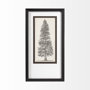 12912 - Pacific North West Tree Sketch I by Melissa Wang Hand Embellished Framed Art Print Matted under Glas