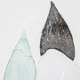 12956 - Night Foliage II by Grace Popp a Hand Embellished Textured Framed Art Print Matted under Glass
