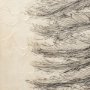 101431-L - Pacific North West Tree Sketch II by Melissa Wang a Hand Embellished Textured Canvas