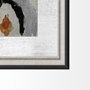 12920 - Bohemian Ikat V by Chariklia Zarris a Hand Embellished Textured Framed Art Print Matted under Glass