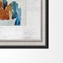 12919 - Bohemian Ikat IV by Chariklia Zarris a Hand Embellished Textured Framed Art Print Matted under Glass