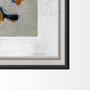 12917 - Bohemian Ikat II by Chariklia Zarris a Hand Embellished Textured Framed Art Print Matted under Glass