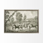 12892 - Equestrian Scenes III by Vision Studio Hand Embellished Textured Framed Art Print Matted under Glass