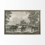 12891 - Equestrian Scenes I by Vision Studio a Hand Embellished Textured Framed Art Print Matted under Glass