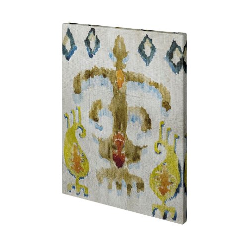 101460-L - Bohemian Ikat III by Chariklia Zarris a Hand Embellished Textured Canvas