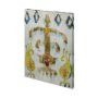 101460-L - Bohemian Ikat III by Chariklia Zarris a Hand Embellished Textured Canvas