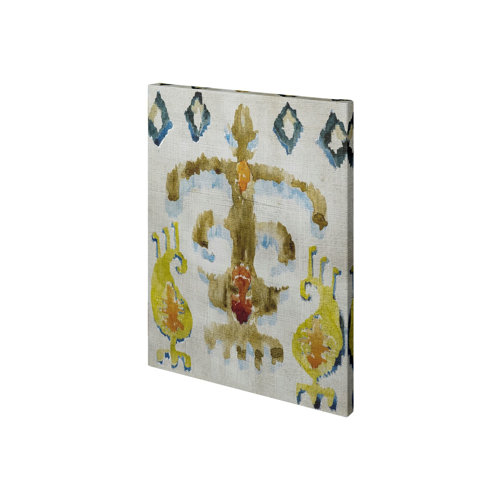 101460-S - Bohemian Ikat III by Chariklia Zarris a Hand Embellished Textured Canvas