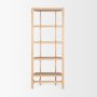71003 - Taylin Light Brown Solid Wood Open Bookshelf