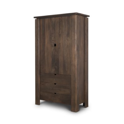 71008 - Wallen Solid Dark Brown Wood Curio Cabinet