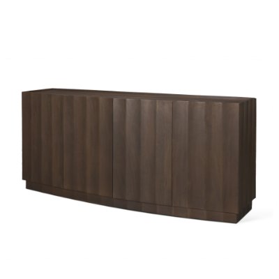 71007 - Swanson Dark Brown Wooden Scalloped Sideboard