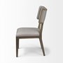 68193 - Tenton II Grey Fabric Seat Brown Wood Frame Dining Chair