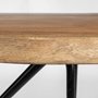 68152-AB - Papillion IV 60L x 26W Natural Solid Wood and Live Edge Iron Office Desk