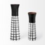 68103 - Luanda Large Black/White Large Ceramic Vase 