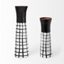 68102 - Luanda Small Black/White Large Ceramic Vase 