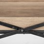 68217 - Trey I 80L x 16W Brown Wood and Black Iron Console Table 