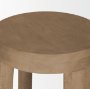 68211 - Brahma 30" Total Height White Washed Wood Stool