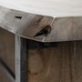 68243 - Ledger II 70L x 17W x 30H Live-Edge Wooden Brown Console Table 
