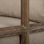 67515 - Skylar II Tan Fabric Covered Cushioned Demi-Lune Wooden Frame Accent Chair 