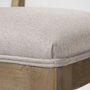 68192 - Tenton I Grey Fabric Wrap Brown Wooden Base Dining Chair