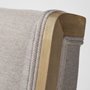 68192 - Tenton I Grey Fabric Wrap Brown Wooden Base Dining Chair