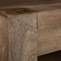 67850 - Emeril Brown Solid Wood Two-Tier Smooth Counter Top Kitchen Island 