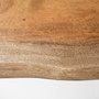 68152-AB - Papillion IV 60L x 26W Natural Solid Wood and Live Edge Iron Office Desk