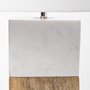 68158 - Woodrow (22.3"H) Light Brown Wood w/ White Accent Table Lamp