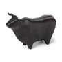 68406 - Taurus II 9L x 4W Black Cast Aluminum Bull Decorative Object