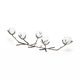 68415 - Vine I Distressed Silver Metal Creeper Five Candle Table Candle Holder