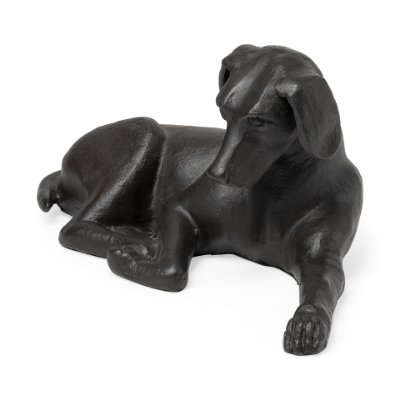 68422 - Czar 11L x 7W Black Metal Labrador Retriever