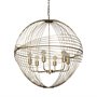 68430 - Chiron II 36L x 36W x 38H Gold Metal Globe Six Bulb Chandelier 