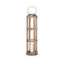 68441 - Andy I Large Natural Wood Cylindrical Lantern 