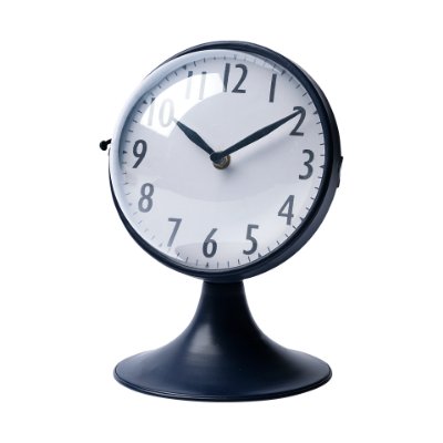 68528 - Weymouth Blue Metal Glass Dome Table Clock